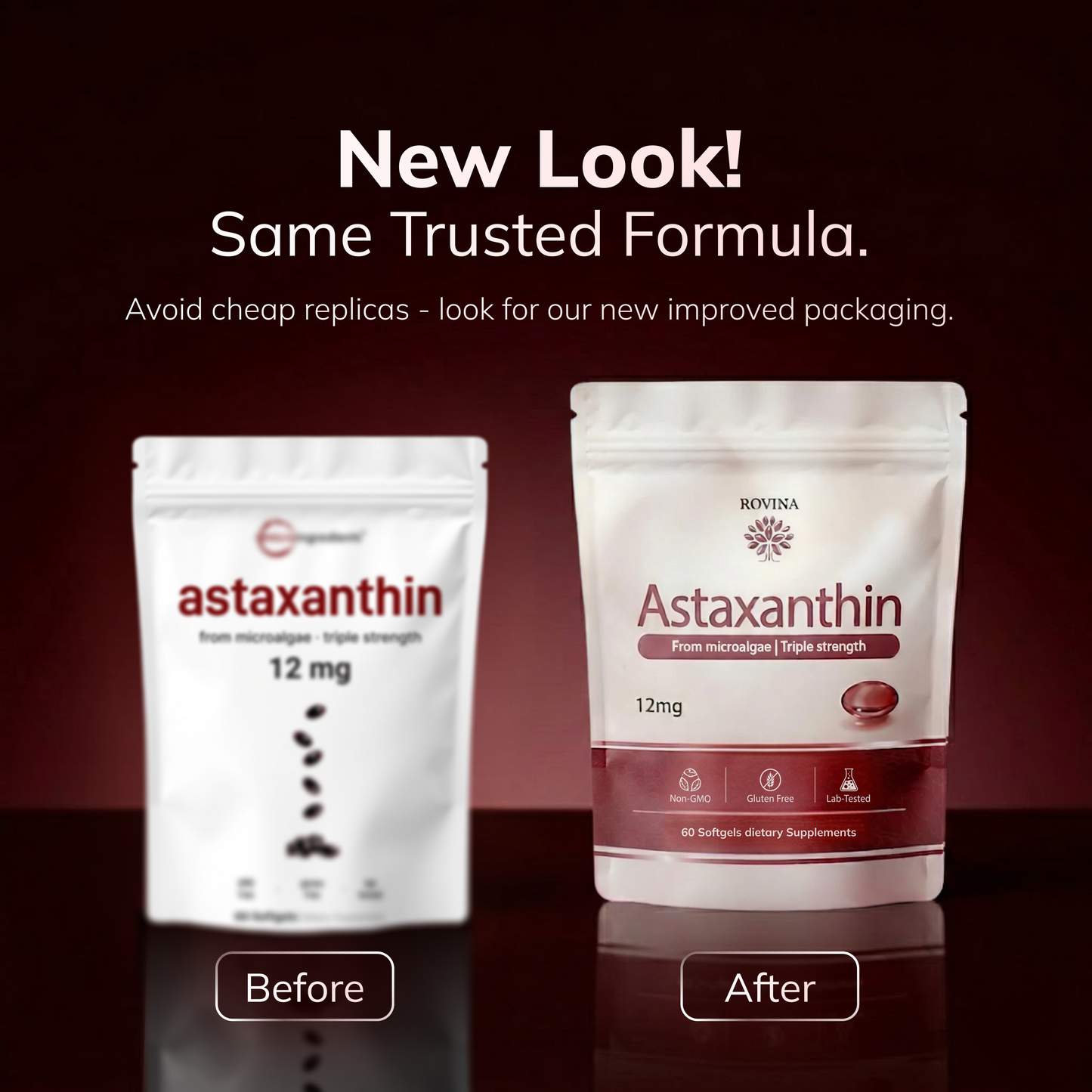 Rovina Astaxanthin | 12mg Softgels