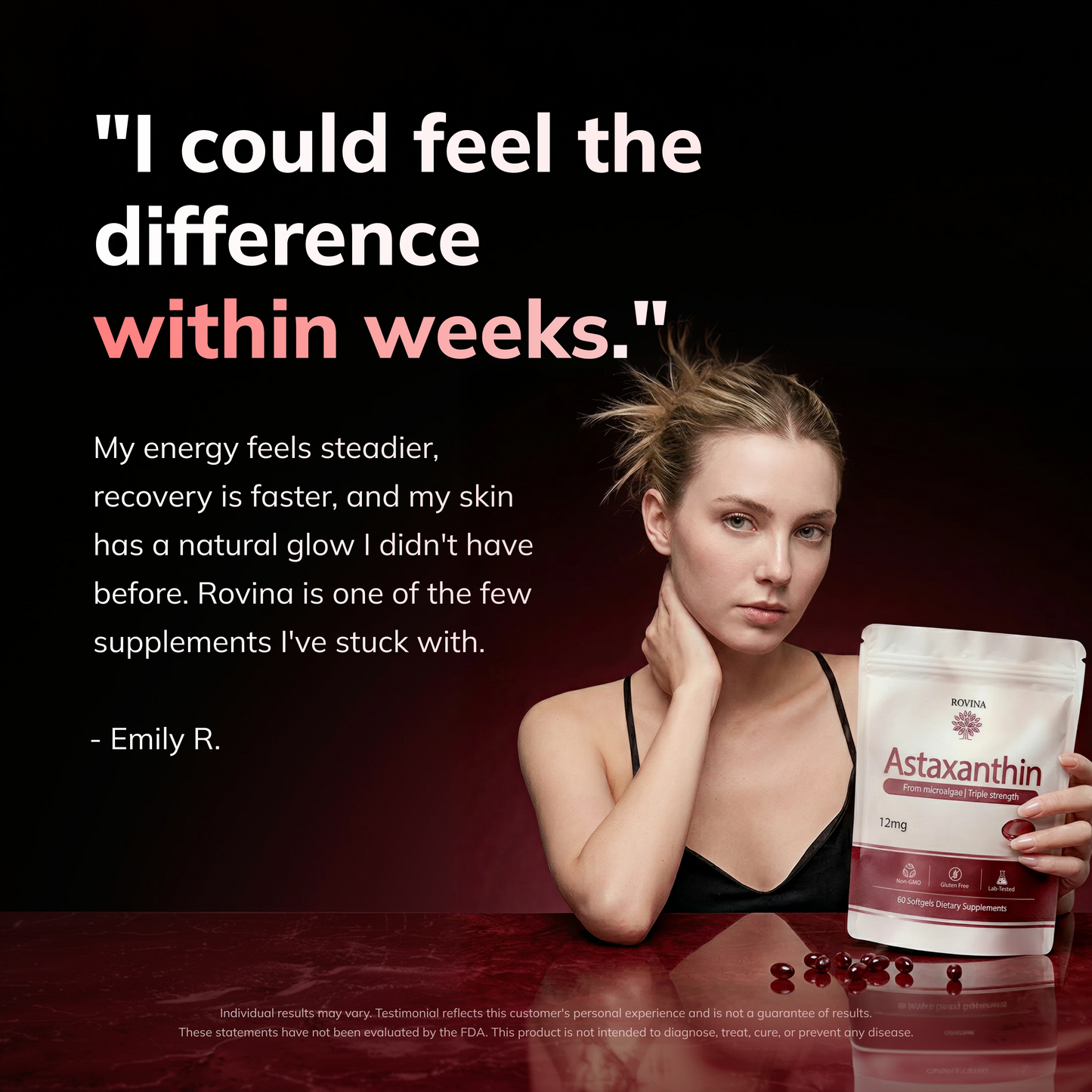 Rovina Astaxanthin | 12mg Softgels