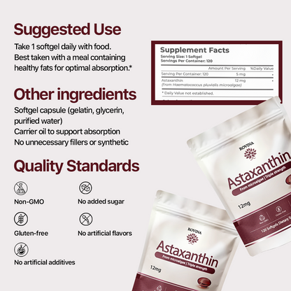 Rovina Astaxanthin 12Mg Softgels