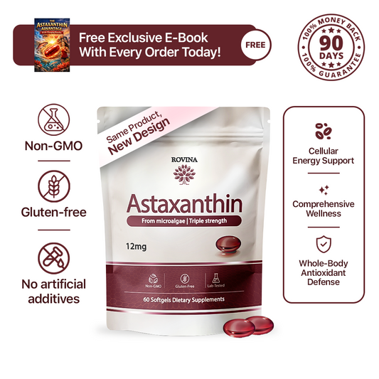 Rovina Astaxanthin 12mg Softgels