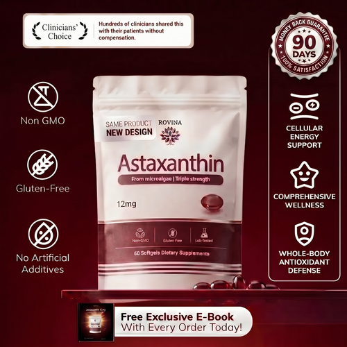 Rovina Astaxanthin - 12mg Softgels