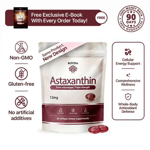 Rovina Astaxanthin 12mg Softgels